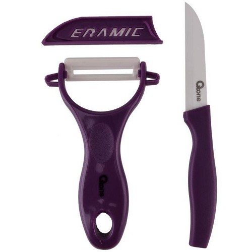 OXONE Ceramic Knife Set OX-928 - Purple